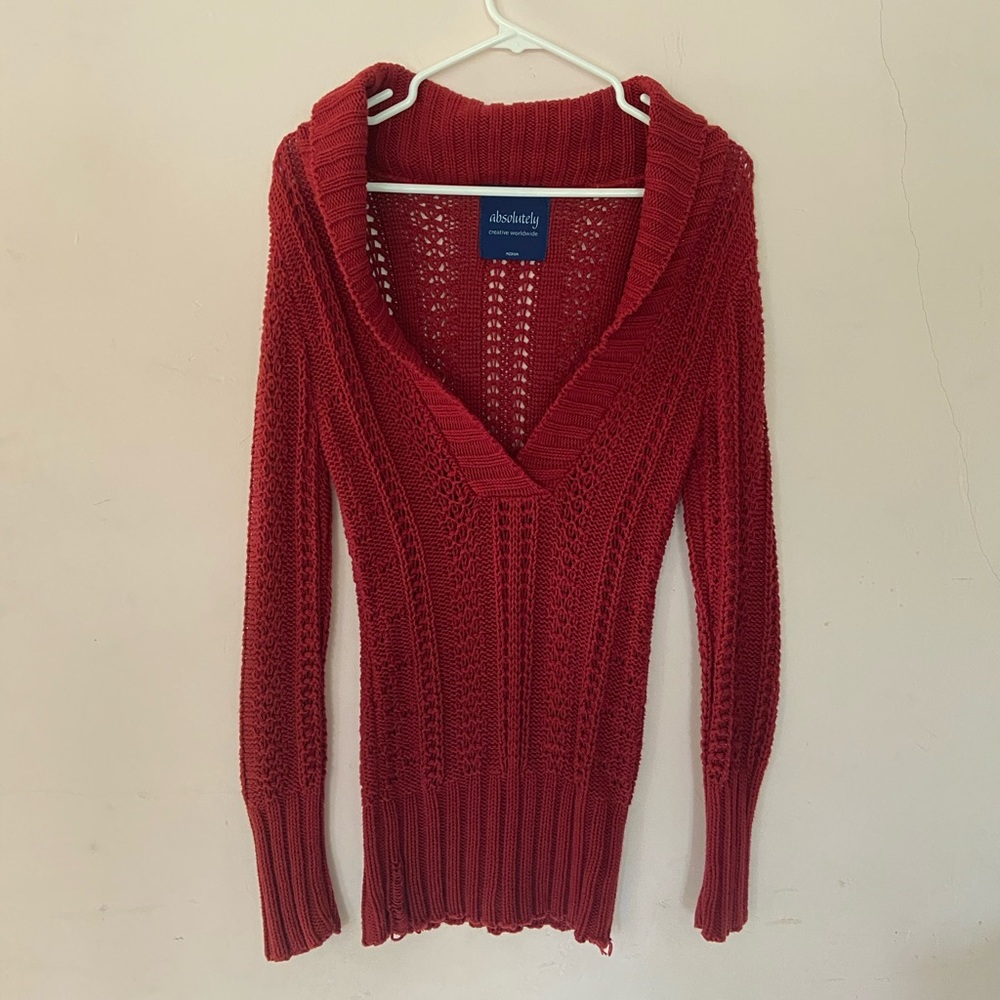 Red Knit Sweater